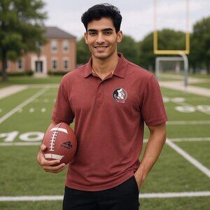 FSU Columbia Polo Shirt Mens Seminoles Florida State Outdoor Golf